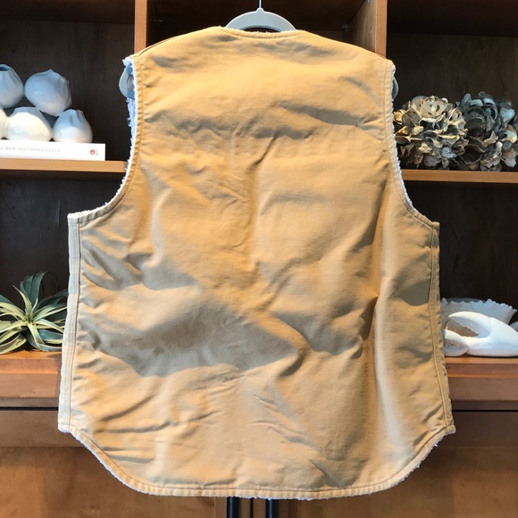 CARHARTT 1998 VINTAGE SHERPA LINED CANVAS DUCK VEST - Picture 2 of 11